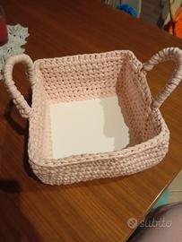 Cestini porta oggetti in fettuccia