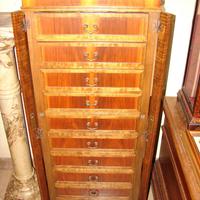 CHIFONIERE LASTRONATA IN LEGNO DI ROSE