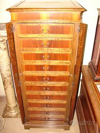 CHIFONIERE LASTRONATA IN LEGNO DI ROSE