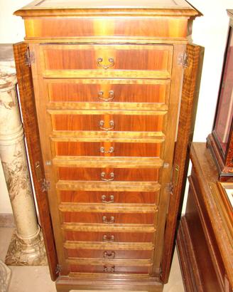 CHIFONIERE LASTRONATA IN LEGNO DI ROSE