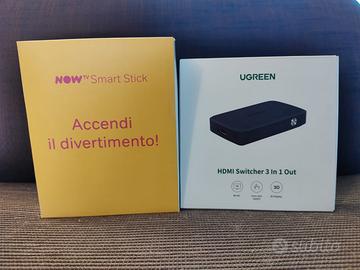 Now TV Smart Stick mod 3801 e Switch HDMI 3X
