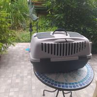 Trasportino gatti grigio