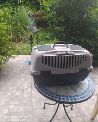 Trasportino gatti grigio