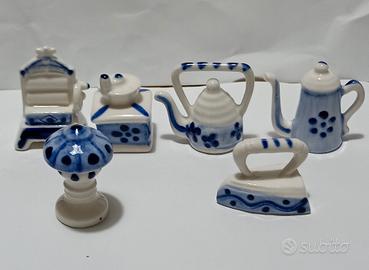 set oggettini ceramica vintage 