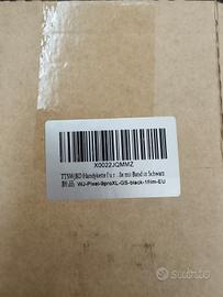 Custodia trasparente con porta telefono 