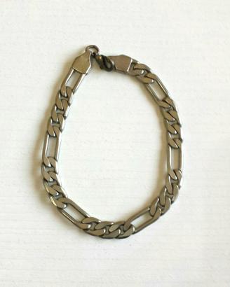 Bracciale da uomo in acciaio inox silver  catena