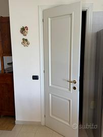 Porta in legno laccato bianco