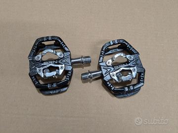 Pedali bicicletta SPD mtb gravel dual function all