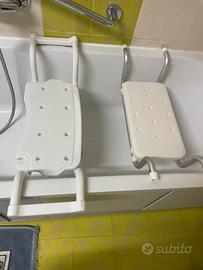 Sgabello da doccia/sedia ausilio per lavarsi 2in1