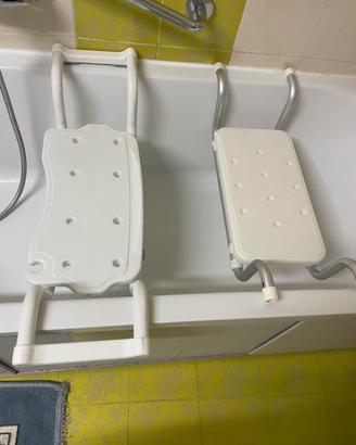 Sgabello da doccia/sedia ausilio per lavarsi 2in1