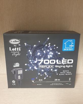 luci di natale, 700 led, 28 metri