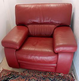 Poltrona in pelle