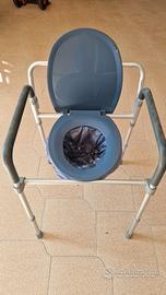 Sedia Comoda WC per Anziani/Disabili