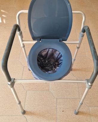 Sedia Comoda WC per Anziani/Disabili