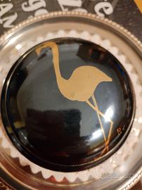 scatola rotonda laccata cinese