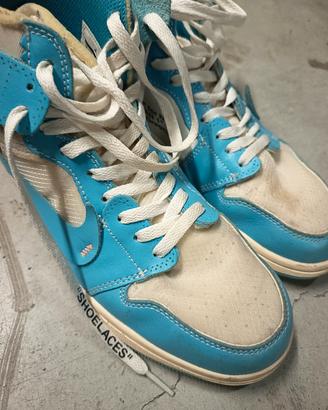 Nike Air Jordan 1 High Off-White UNC (No Box)