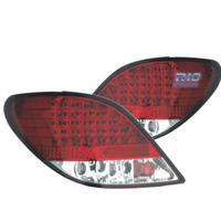 FANALI PER PEUGEOT 207 06-12 LED ROSSO CROMATO