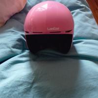 casco sci blu e rosa+ occhiali