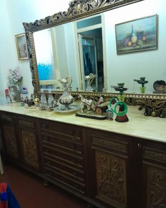 Gratis credenza classica in legno con marmo - URGE