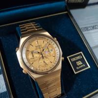 SEIKO  7A38-7000 Gold 
Vintage Rare 1984