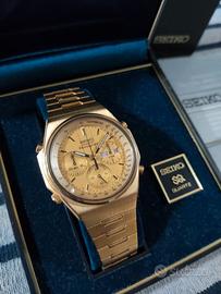SEIKO  7A38-7000 Gold 
Vintage Rare 1984