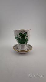 Portauovo Herend Apponyi Green, vintage. 60/70