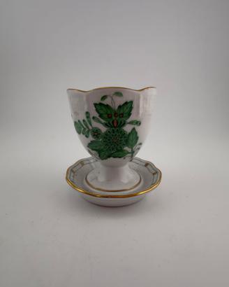 Portauovo Herend Apponyi Green, vintage. 60/70
