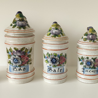 Barattoli per cucina in ceramica vintage