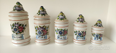 Barattoli per cucina in ceramica vintage