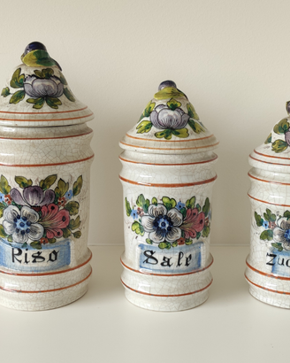 Barattoli per cucina in ceramica vintage