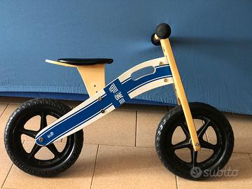 Bici legno senza pedali