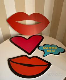 Decorazioni per selfie matrimonio o vetrine…