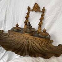 Raro calamaio antico in bronzo