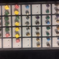 orecchini coccinella e dadi