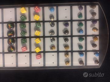 orecchini coccinella e dadi