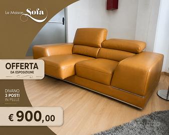 € 900 3 posti in pelle da esposizione