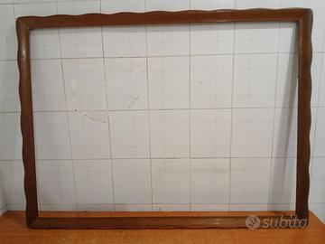 Cornice grande in legno di Qualità, Antico Vintage