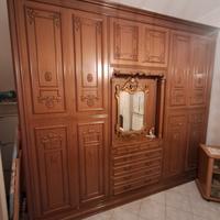 camera da letto, poltrona, divano letto in pelle