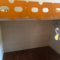 Letto soppalcato e mobile TROFAT  Ikea con Ante