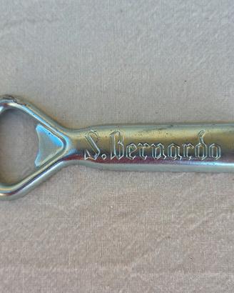 Apribottiglie vintage Acqua S. Bernardo in metallo