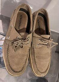 Scarpe da barca SUPERGA in camoscio tortora
