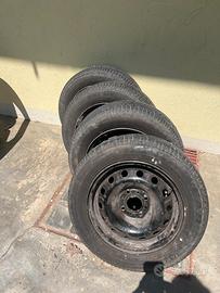 Ruote complete di cerchio pz 4
