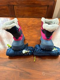 Stivaletti da neve e guanti bambini