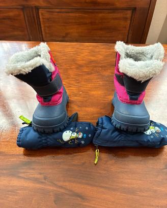 Stivaletti da neve e guanti bambini