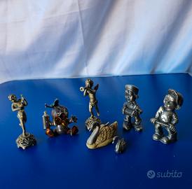 Lotto di 7 Oggetti Placcati Argento