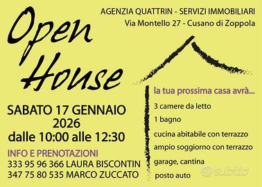 Sabato 17 gennaio ore 10 - open house