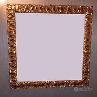 CORNICE 55x55cm ARTISTICA IN LEGNO color oro