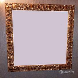 CORNICE 55x55cm ARTISTICA IN LEGNO color oro