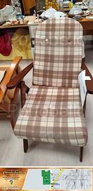 Codice: 10280 POLTRONA RECLINABILE IN LEGNO + SED