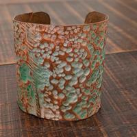 Bracciale scolpito a mano rame